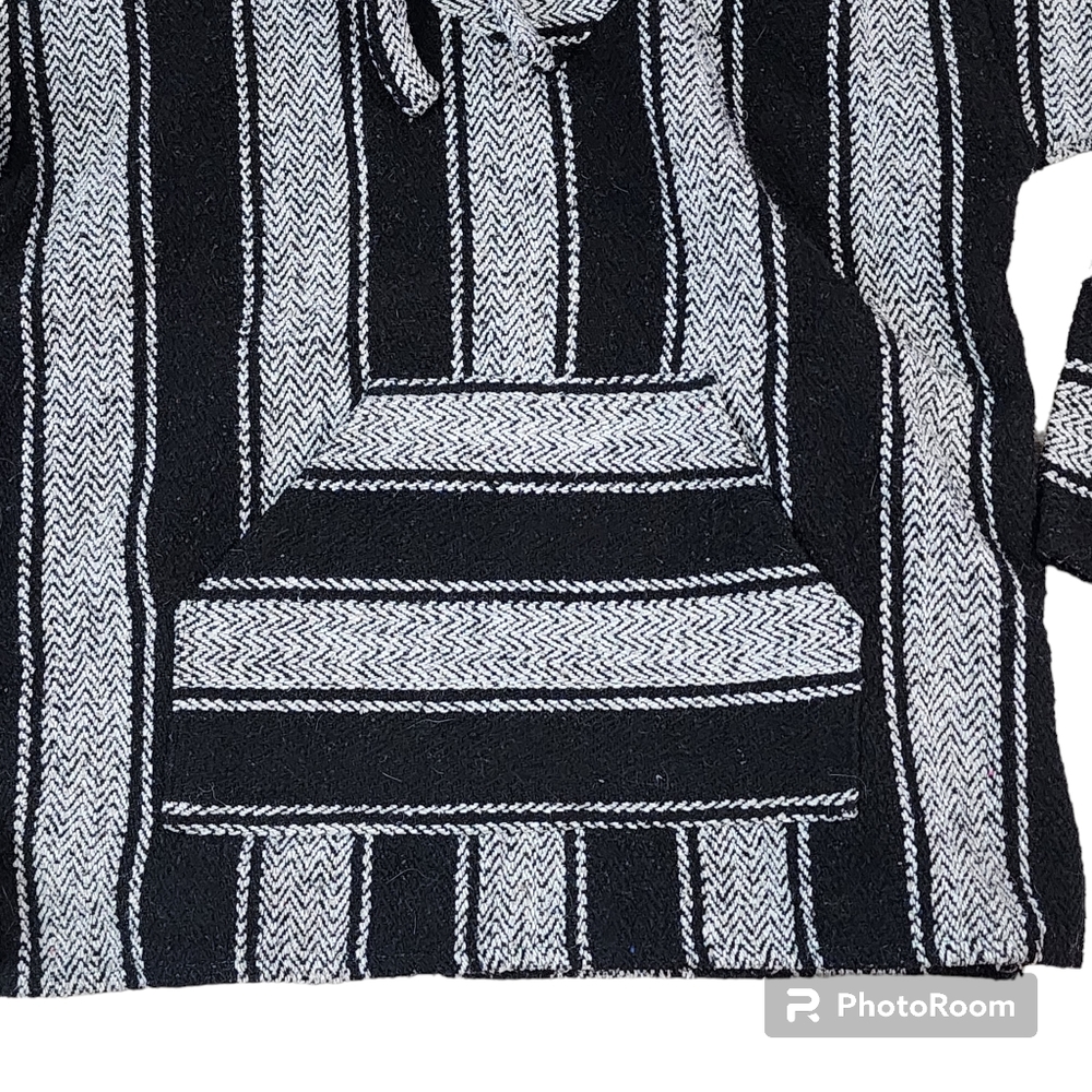 Earth Ragz Baja Hoodie Size small Black White - Picture 3 of 7